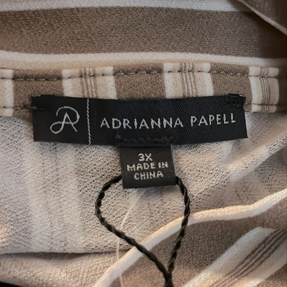 Adrianna Papell Women's Tie Neck 3/4 Sleeve Knit Top‎ 3X NWT AD1S301432W - Picture 8 of 12